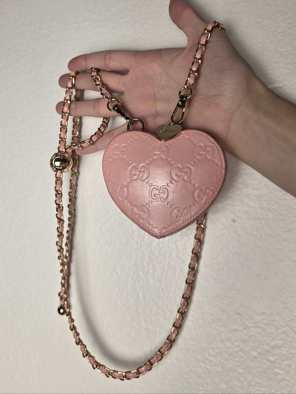 Gucci Pink Heart Mini Bag